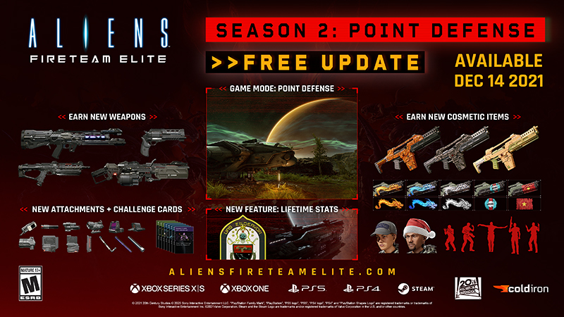 Aliens: Fireteam Elite Arriving on Game Pass Alongside Alien DLC, Updates, & New Content