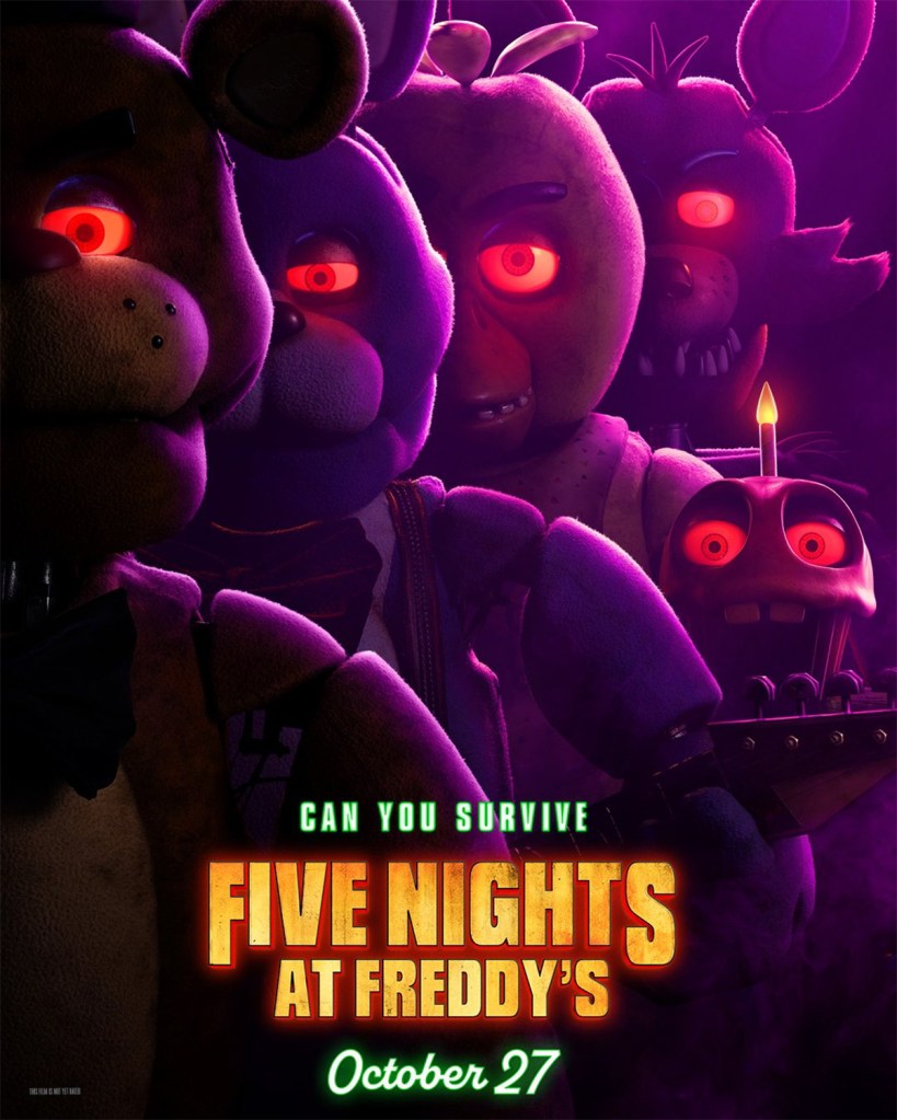 Five Nights at Freddy's Movie Posters Highlight Scary Animatronics