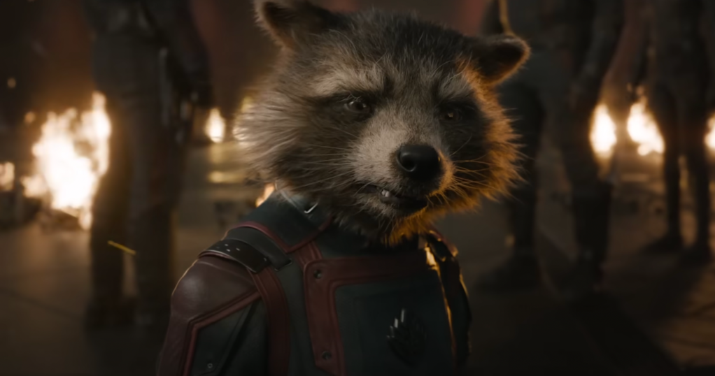 Rocket Raccoon in Guardians of the Galaxy Vol. 3