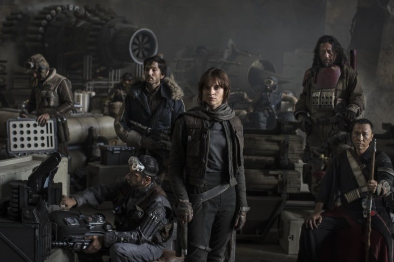 The cast of Gareth Edwards' Rogue One