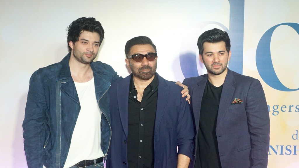 Rajveer Deol, Sunny Deol and Karan Deol