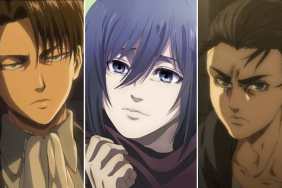 Levi Ackerman, Mikasa Ackerman, Eren Yeager from Attack on Titan