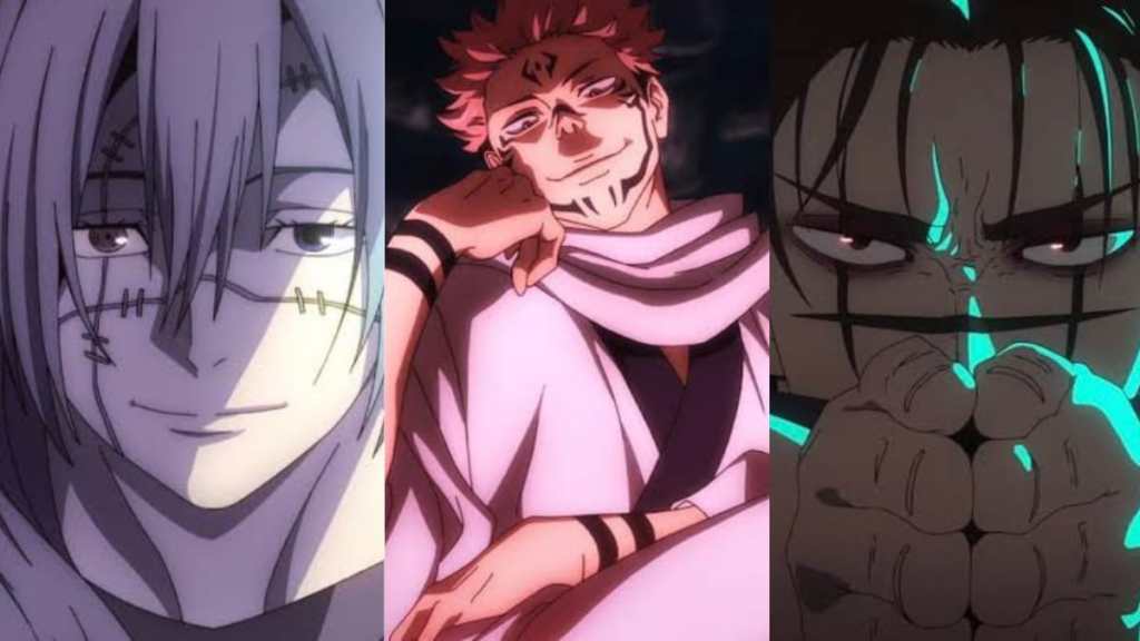 Mahito, Sukuna, and Choso from Jujutsu Kaisen