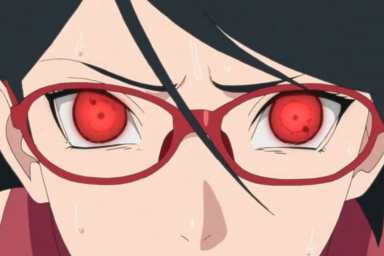 Sarada's Mangekyou Sharingan in Boruto