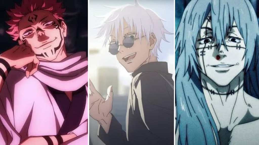 Sukuna, Gojo, Mahito from Jujutsu Kaisen