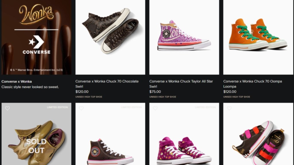 Willy Wonka x Converse Collection