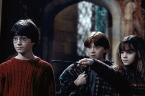 Rupert Grint, Daniel Radcliffe, and Emma Watson in Harry Potter and the Sorcerer's Stone