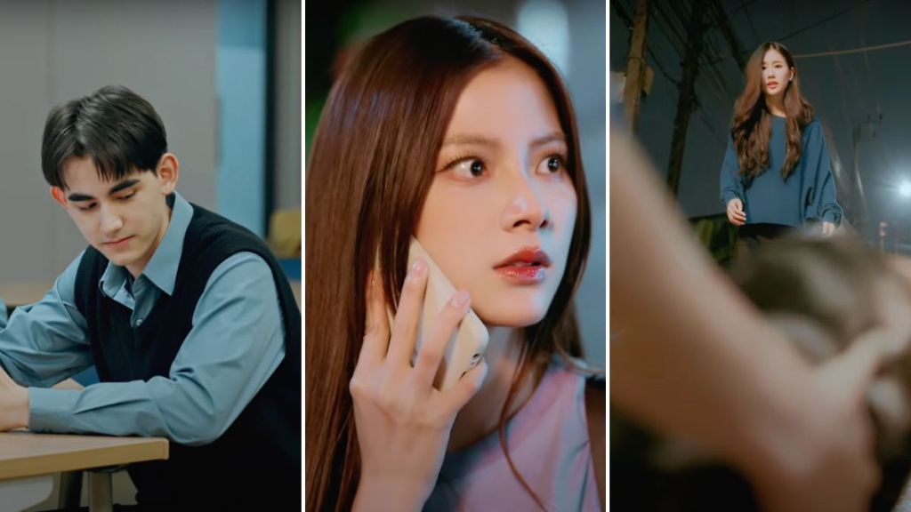 Drake Sattabut, Baifern Pimchanok, and Jane Ramida in Beauty Newbie episode 14 trailer