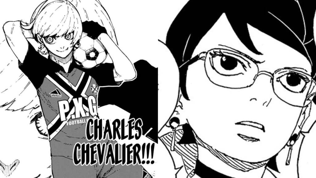 Charles Chevalier in Blue Lock, Sarada in Boruto Two Blue Vortex