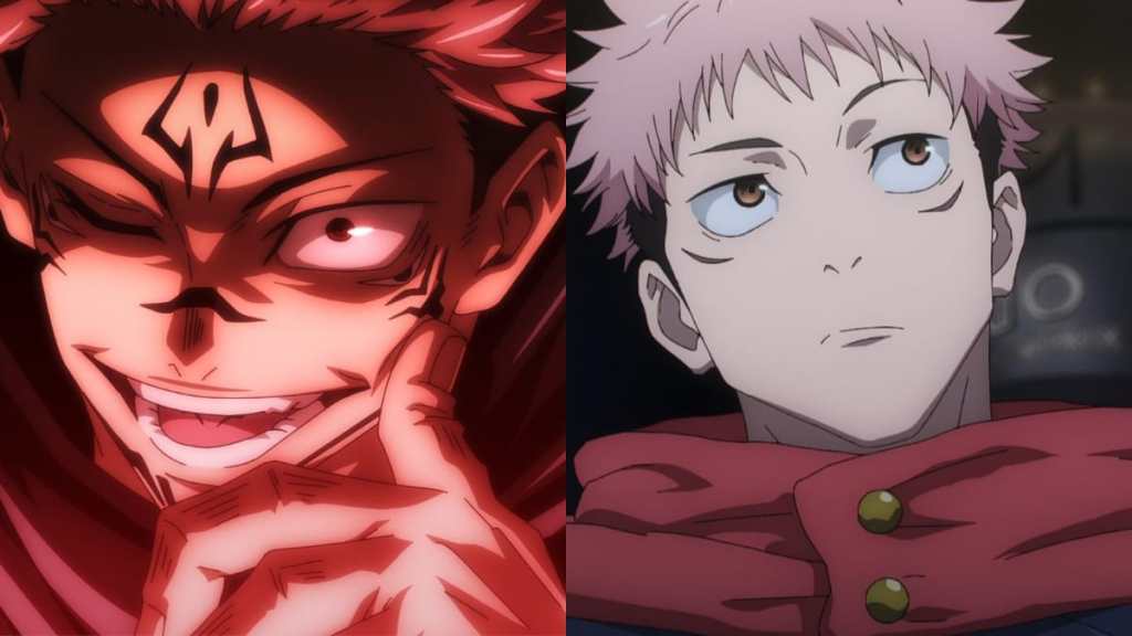 Ryomen Sukuna and Itadori Yuji in Jujutsu Kaisen