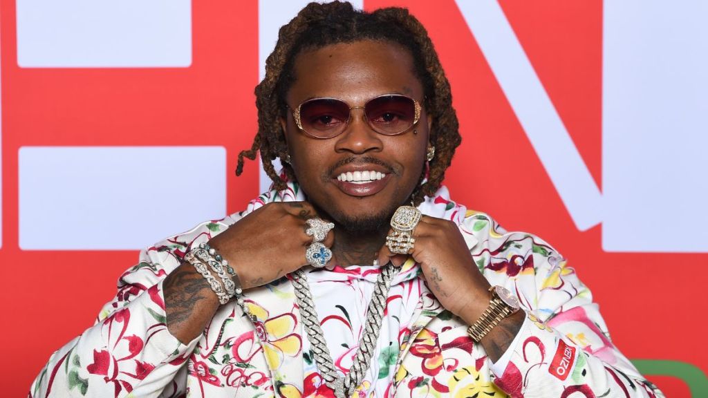 Gunna, who was in jail, at the Paris Fashion Week