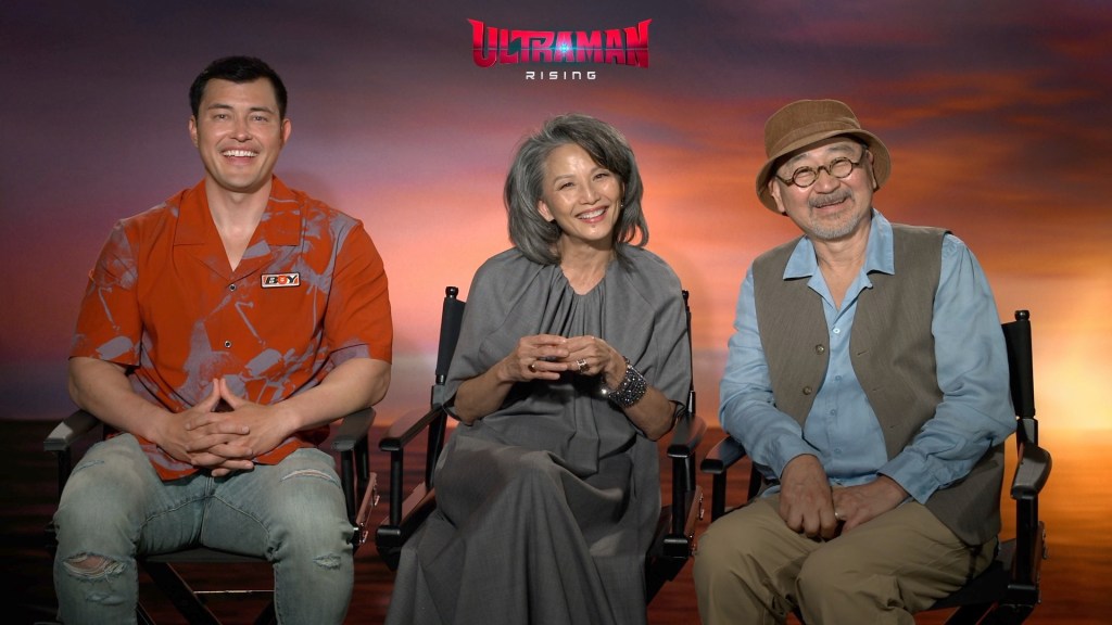 Ultraman: Rising's Christopher Sean, Gedde Watanabe, & Tamlyn Tomita