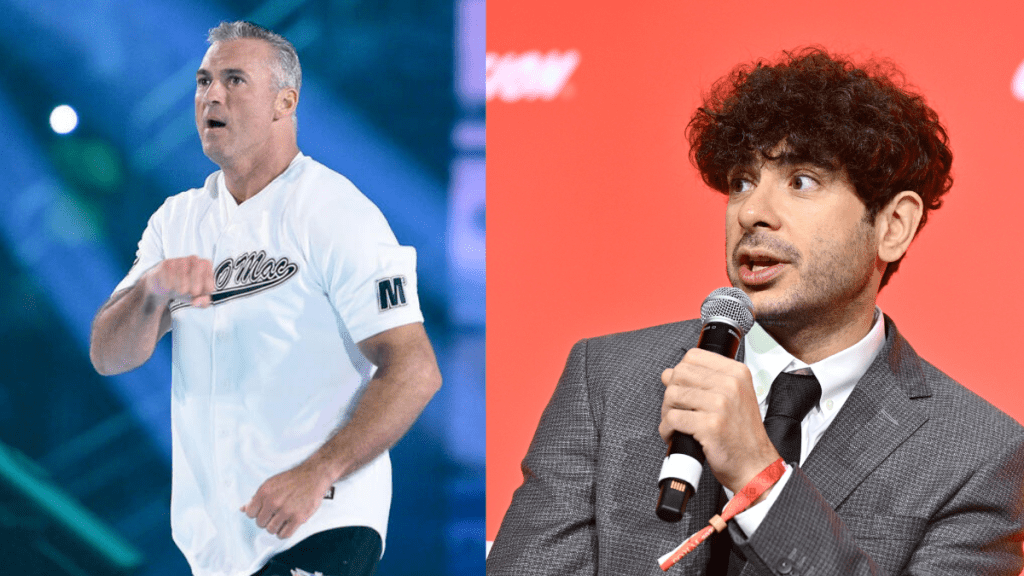 Fomer WWE star Shane McMahon and AEW President Tony Khan