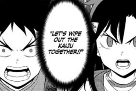 Kafka Hibino and Mina Ashiro in Kaiju No. 8 Chapter 110