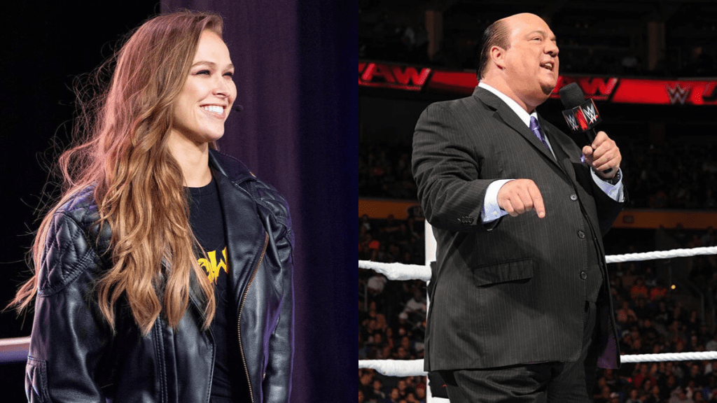 Former WWE Women's Champion Ronda Rousey and former The Bloodline member Paul Heyman