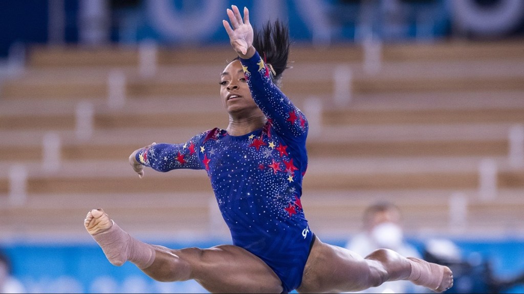 Simone Biles Vertical Jump Leap How High Height