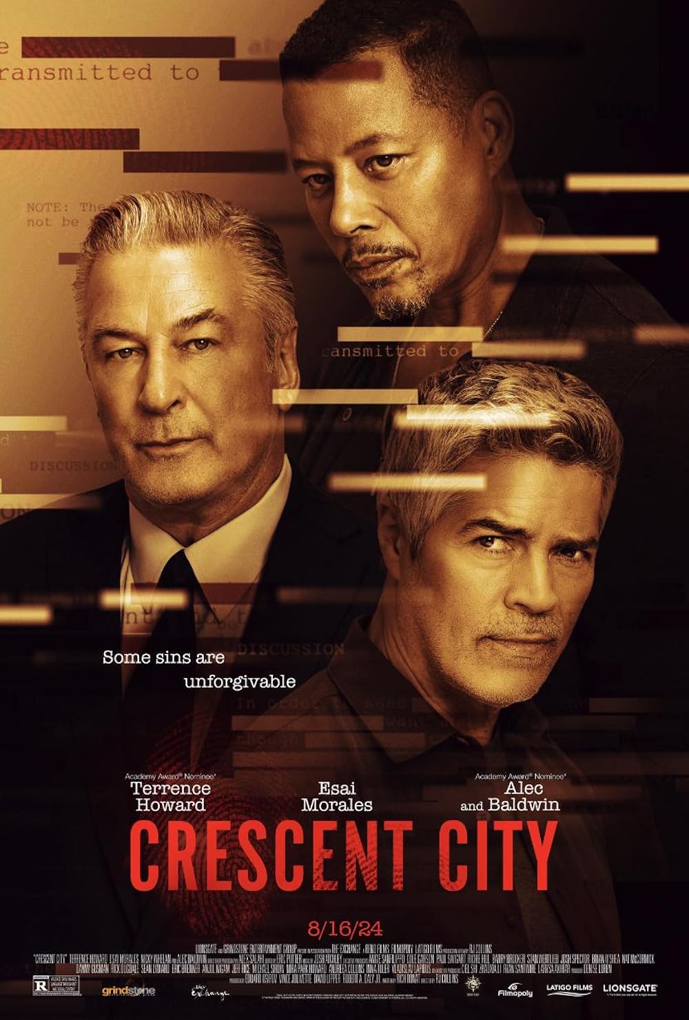 Exclusive Crescent City Images Preview Terrence Howard & Alec Baldwin Crime Thriller