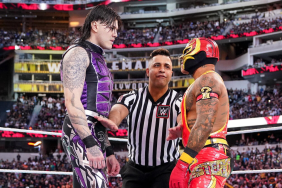 WWE Superstars Dominik Mysterio and Rey Mysterio