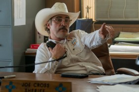 Joaquin Phoenix on the phone.