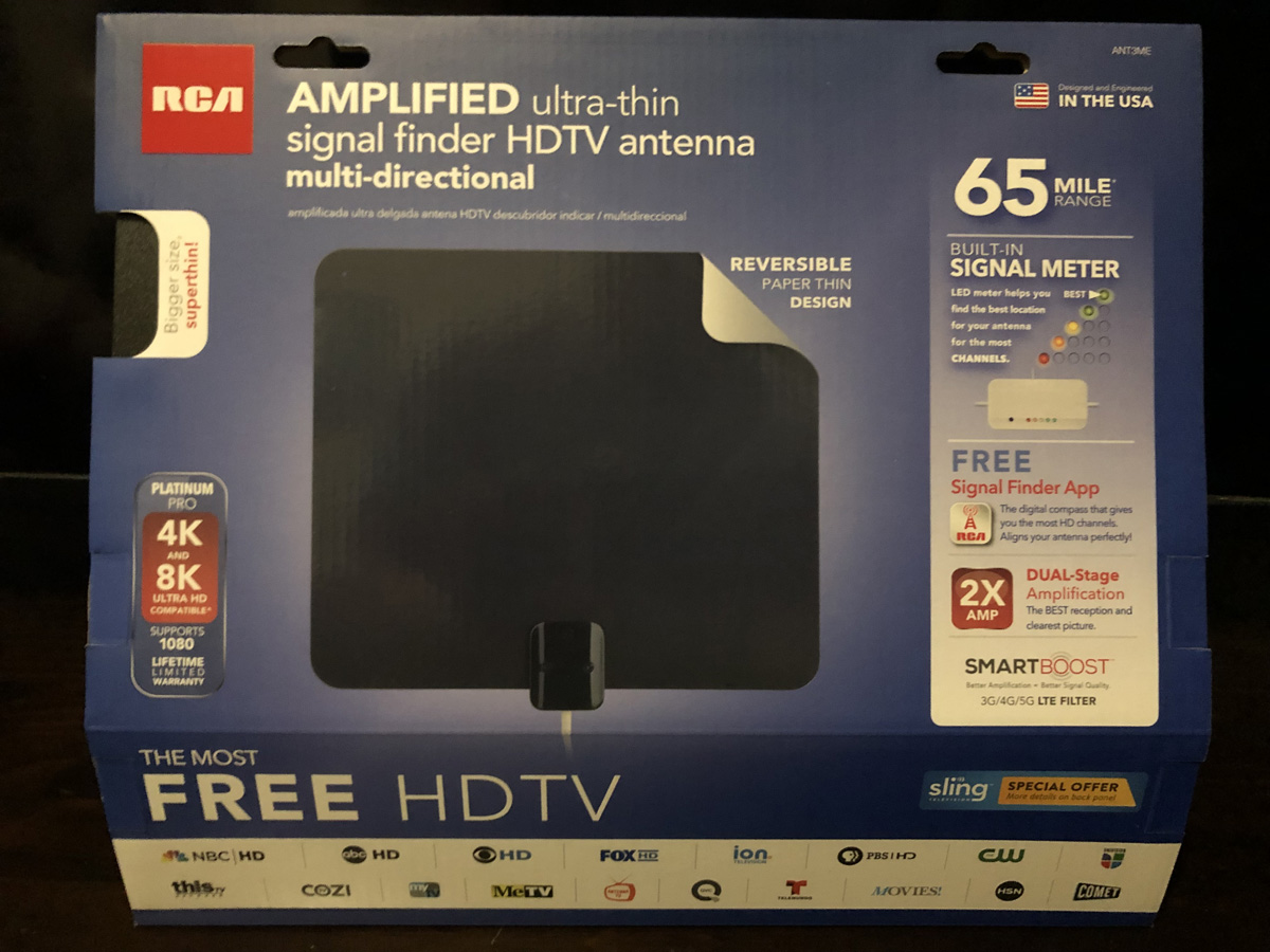 RCA Indoor TV Amplified Antenna Digital HD