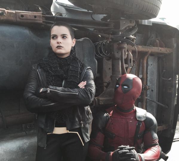 Deadpool and Negasonic Teenage Warhead.