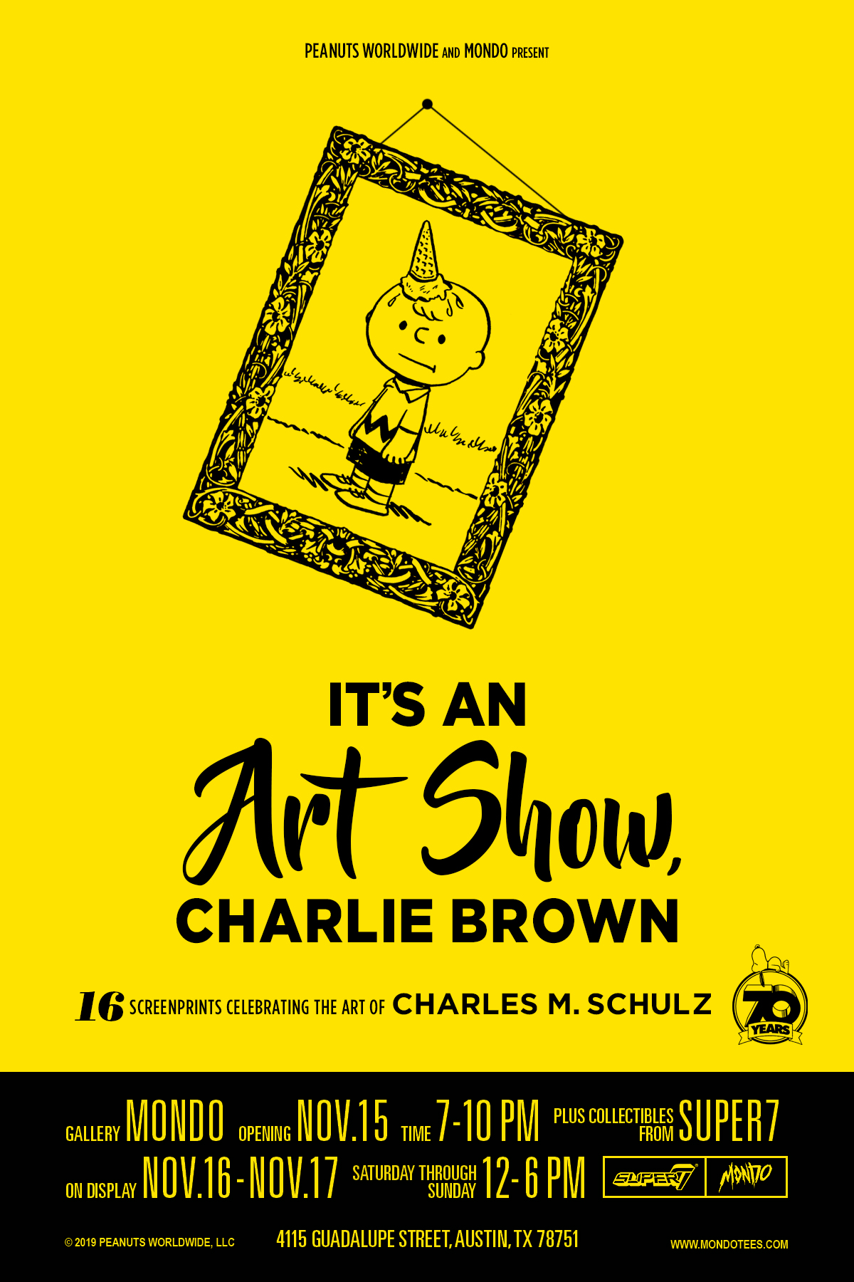 Its An Art Show Charlie Brown_postcard