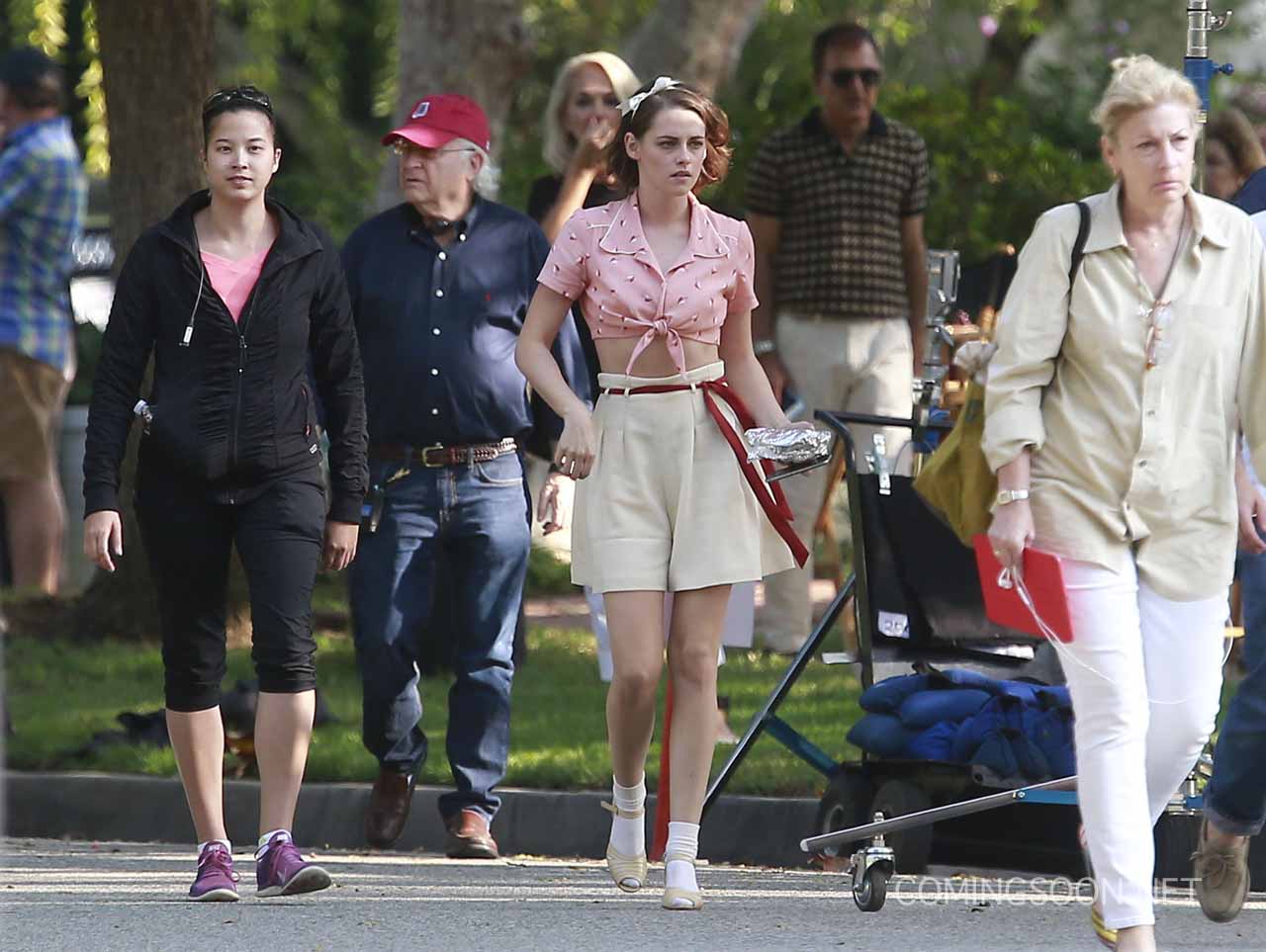 Kristen Stewart on Woody Allen Set