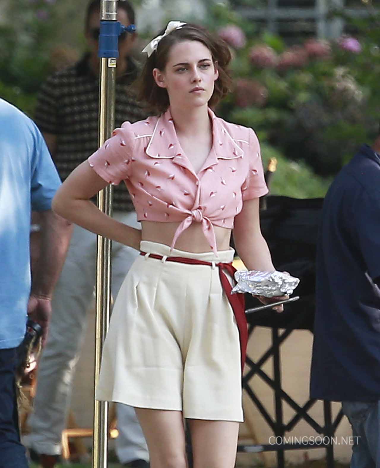 Kristen Stewart on Woody Allen Set