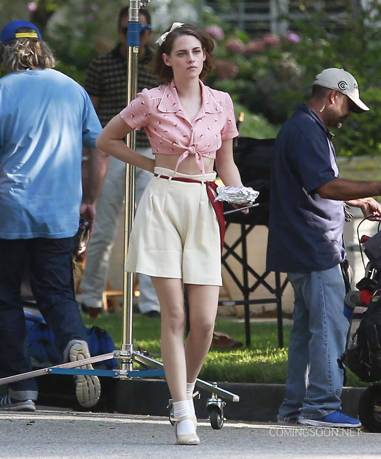 Kristen Stewart on Woody Allen Set