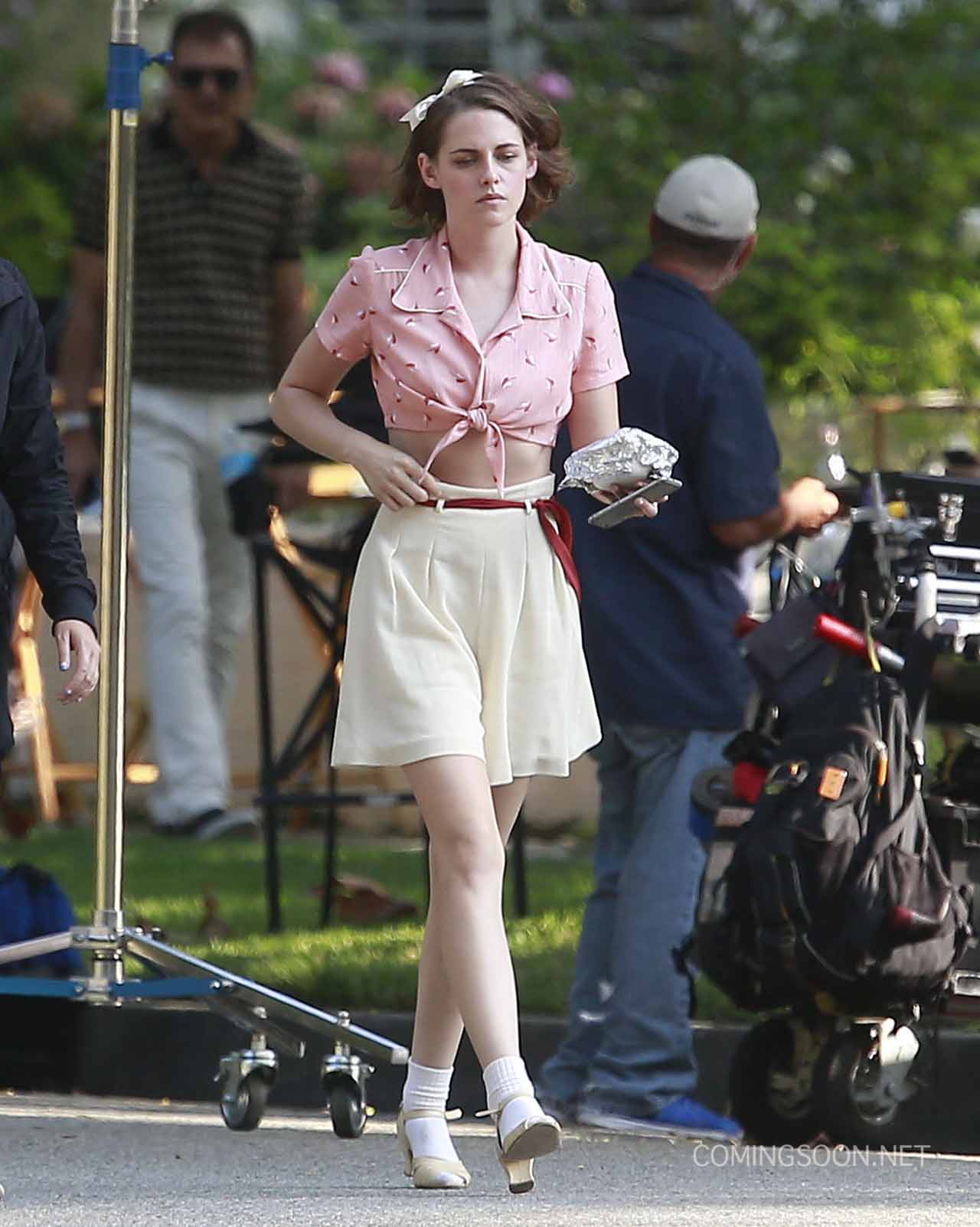 Kristen Stewart on Woody Allen Set