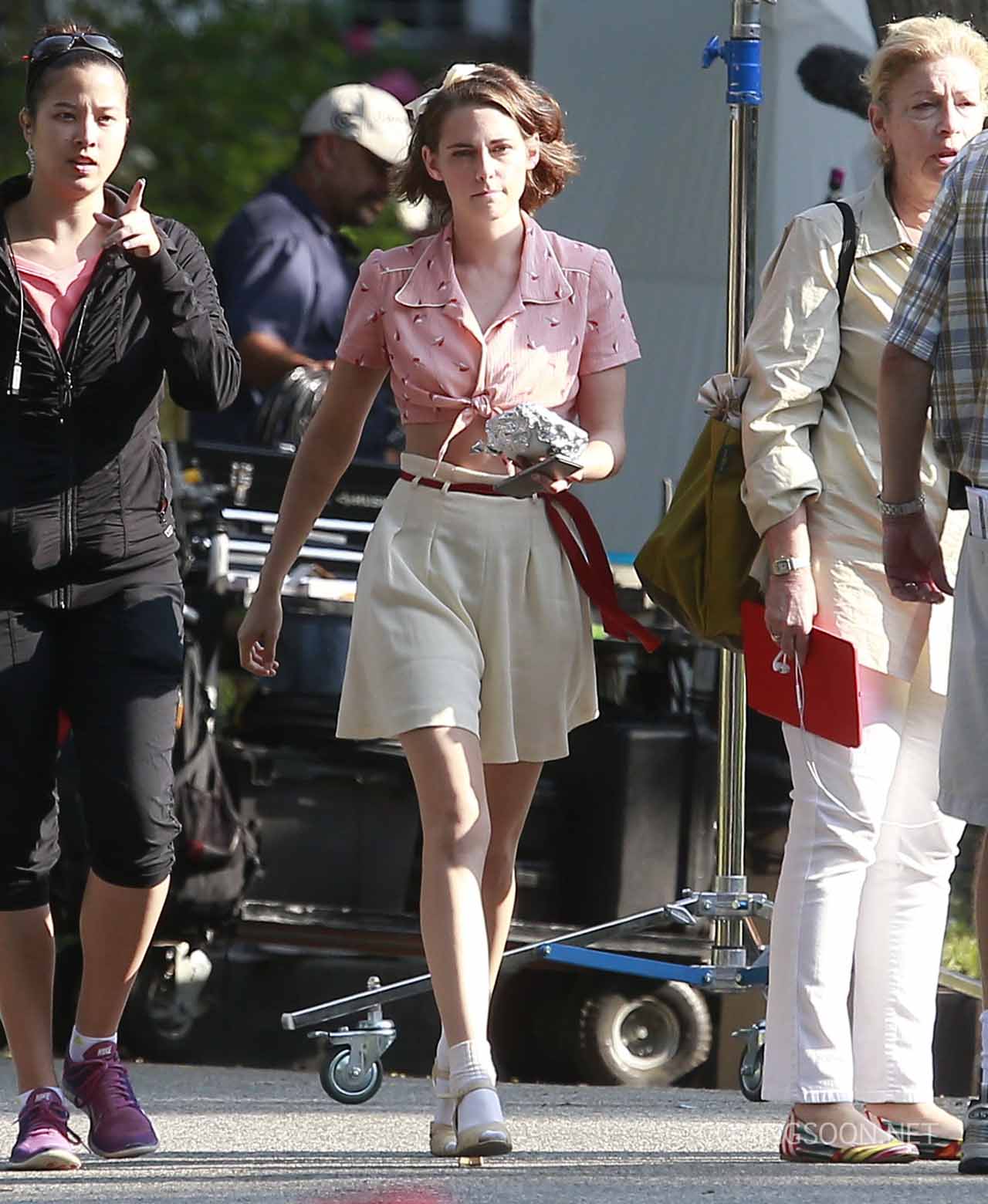 Kristen Stewart on Woody Allen Set