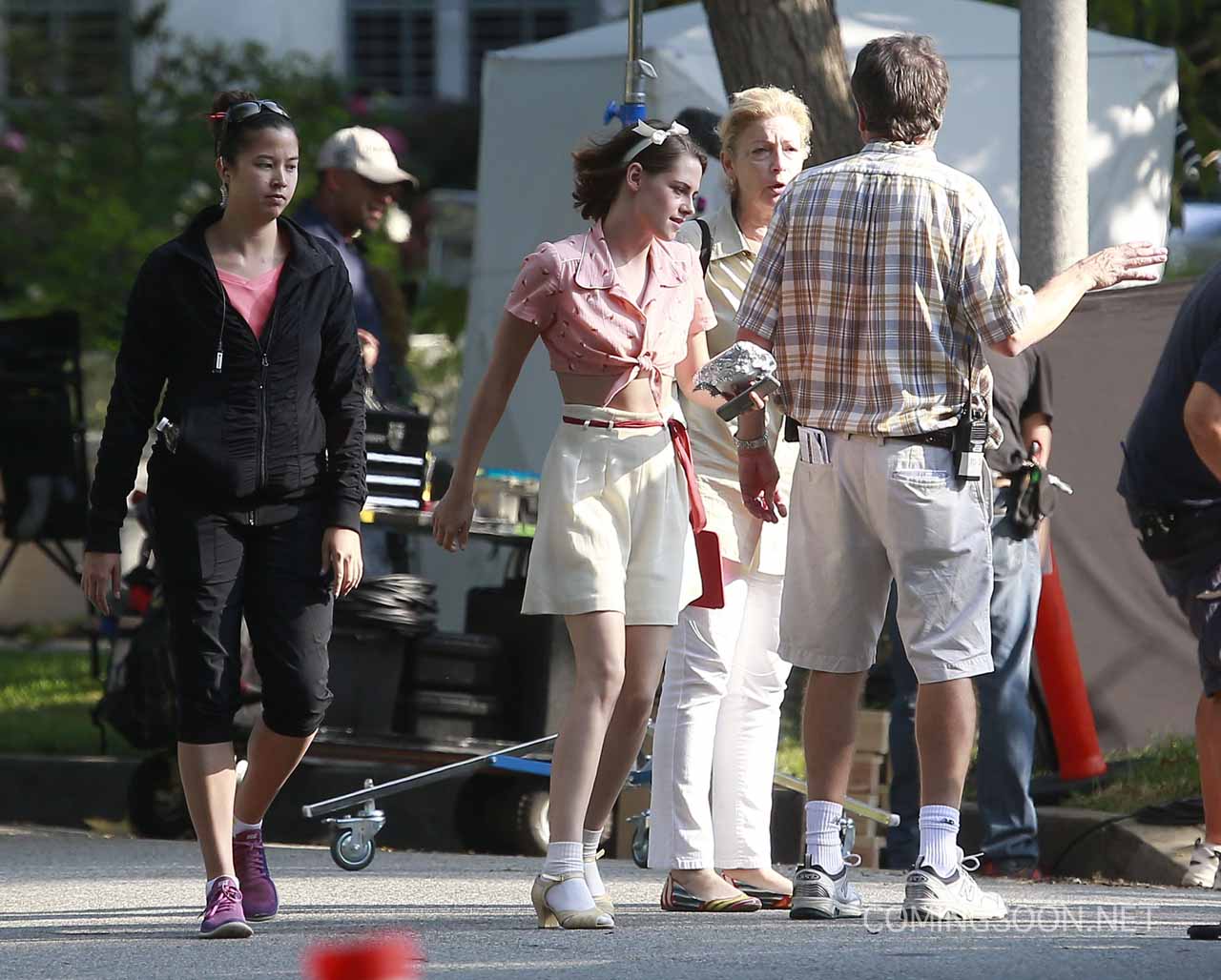 Kristen Stewart on Woody Allen Set