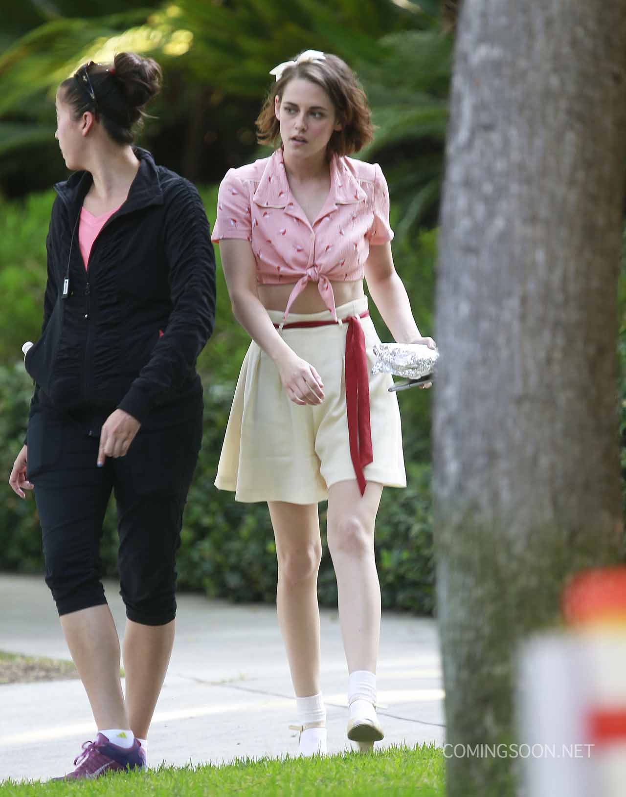 Kristen Stewart on Woody Allen Set