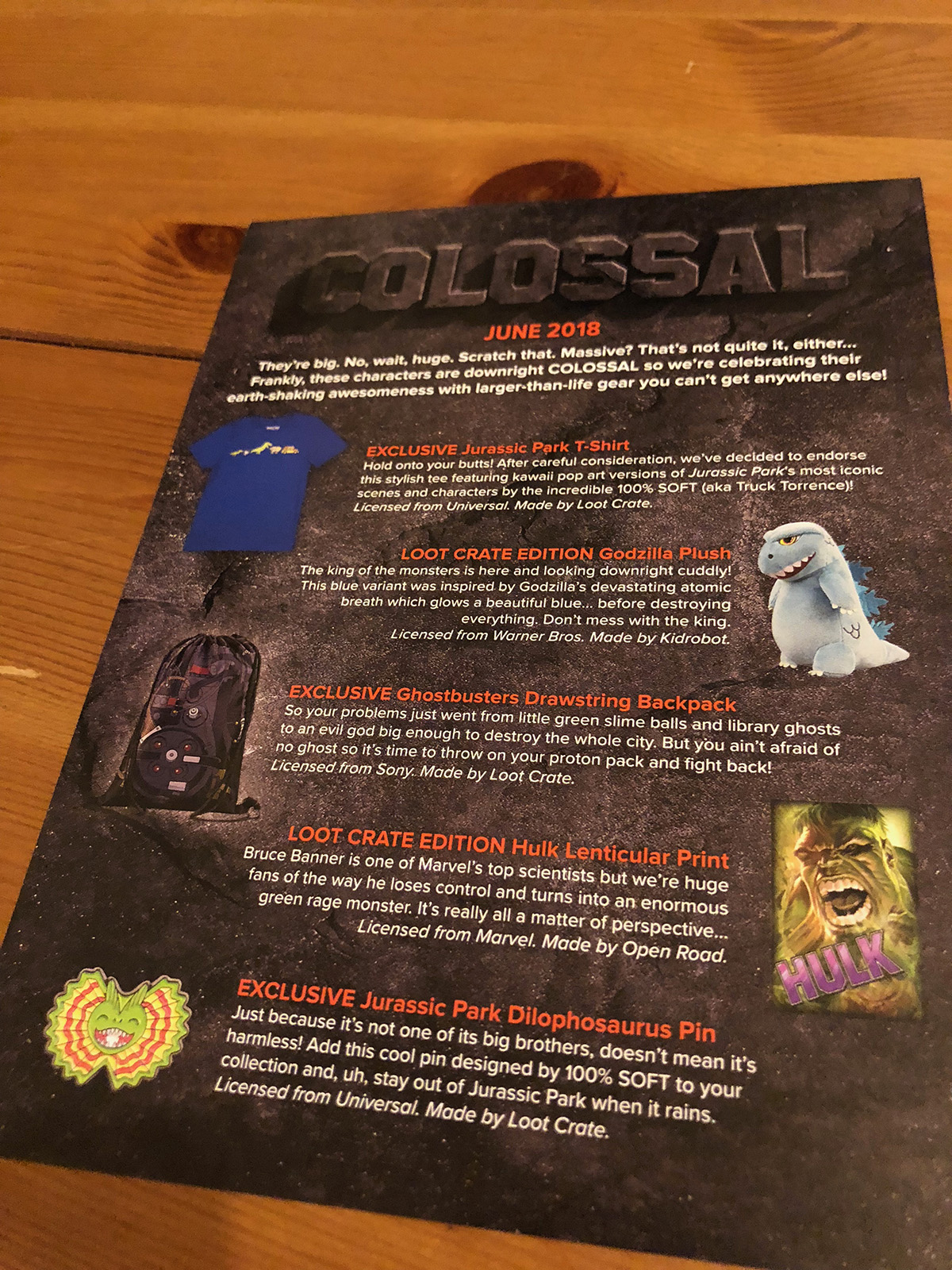 Standard Loot Crate June 2018