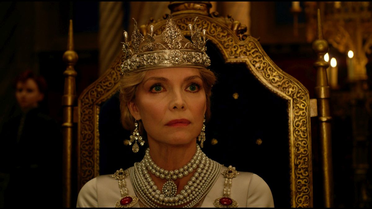 Michelle Pfeiffer is Queen Ingrith in Disneyâs MALEFICENT:  MISTRESS OF EVIL.