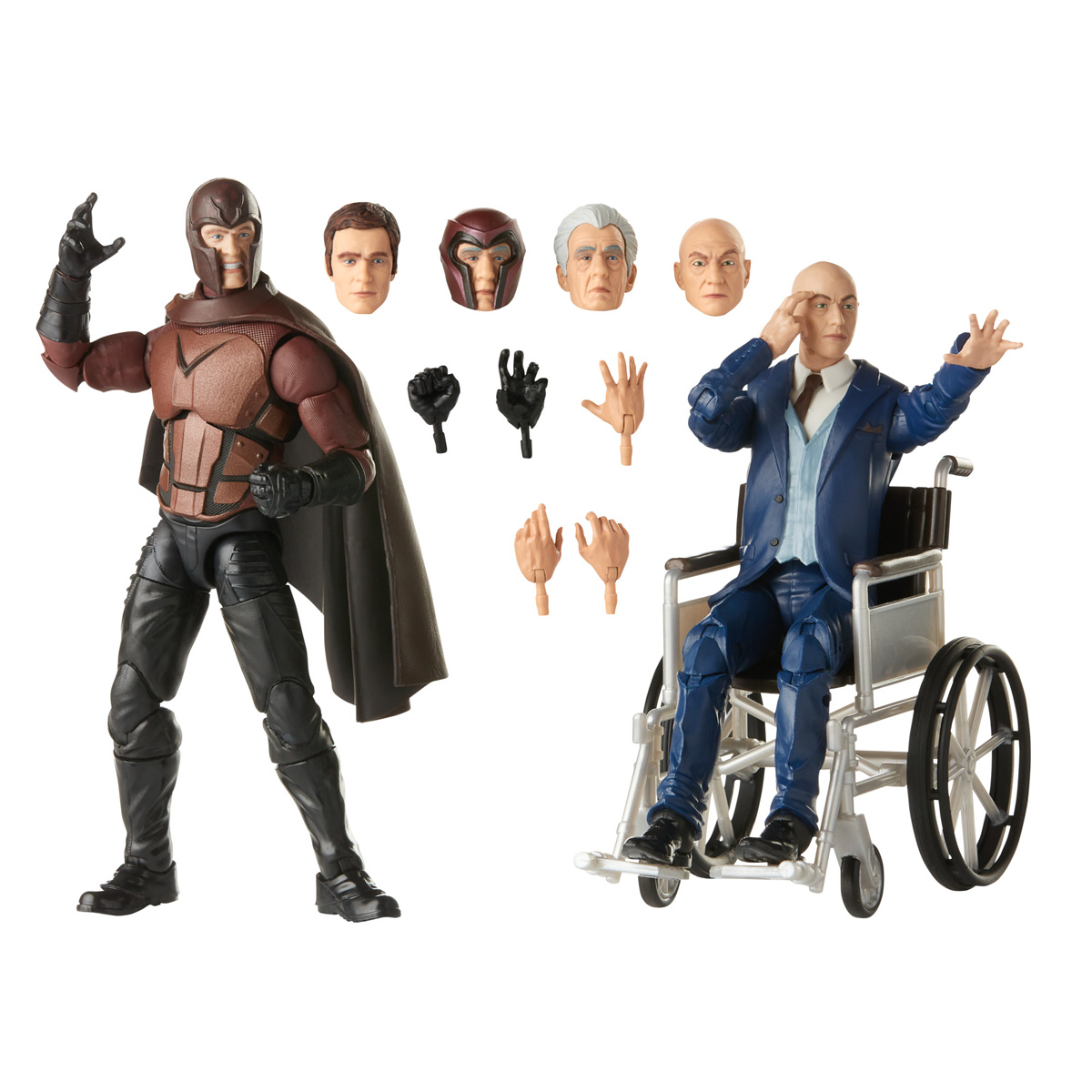 Marvel Legends Series X Men 20th Anniversary 6 Inch Magneto and Professor X Figure 2 Pack Oop 7