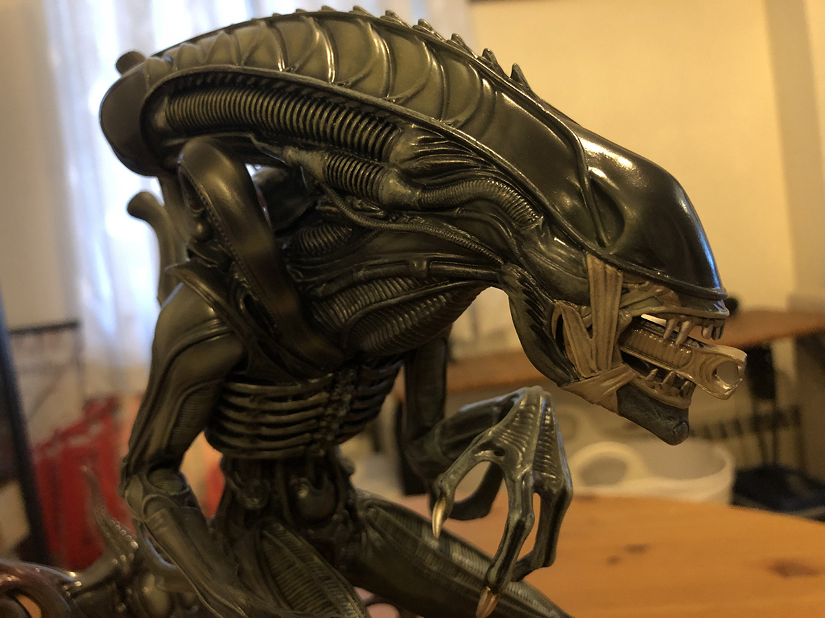 Alien Warrior statue