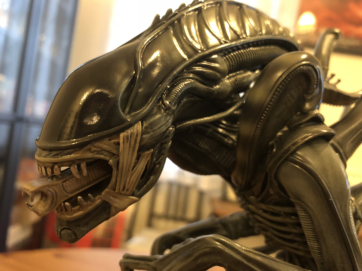 Alien Warrior statue