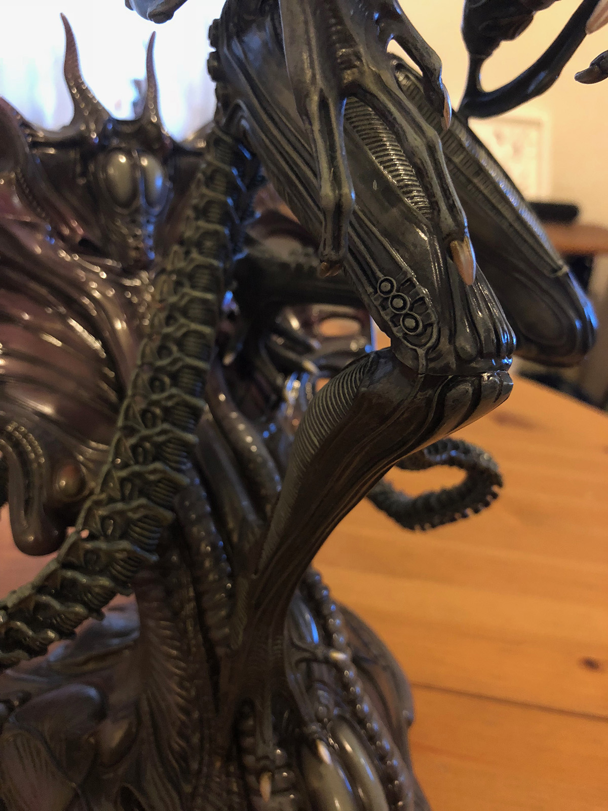 Alien Warrior statue