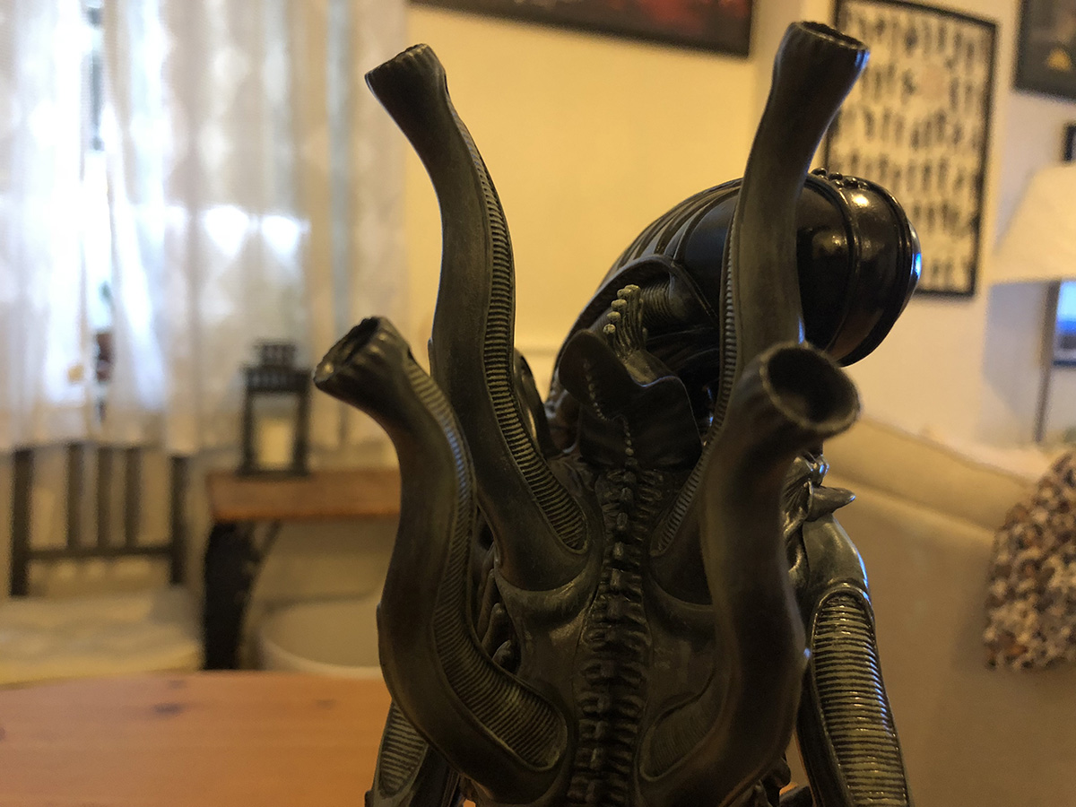 Alien Warrior statue