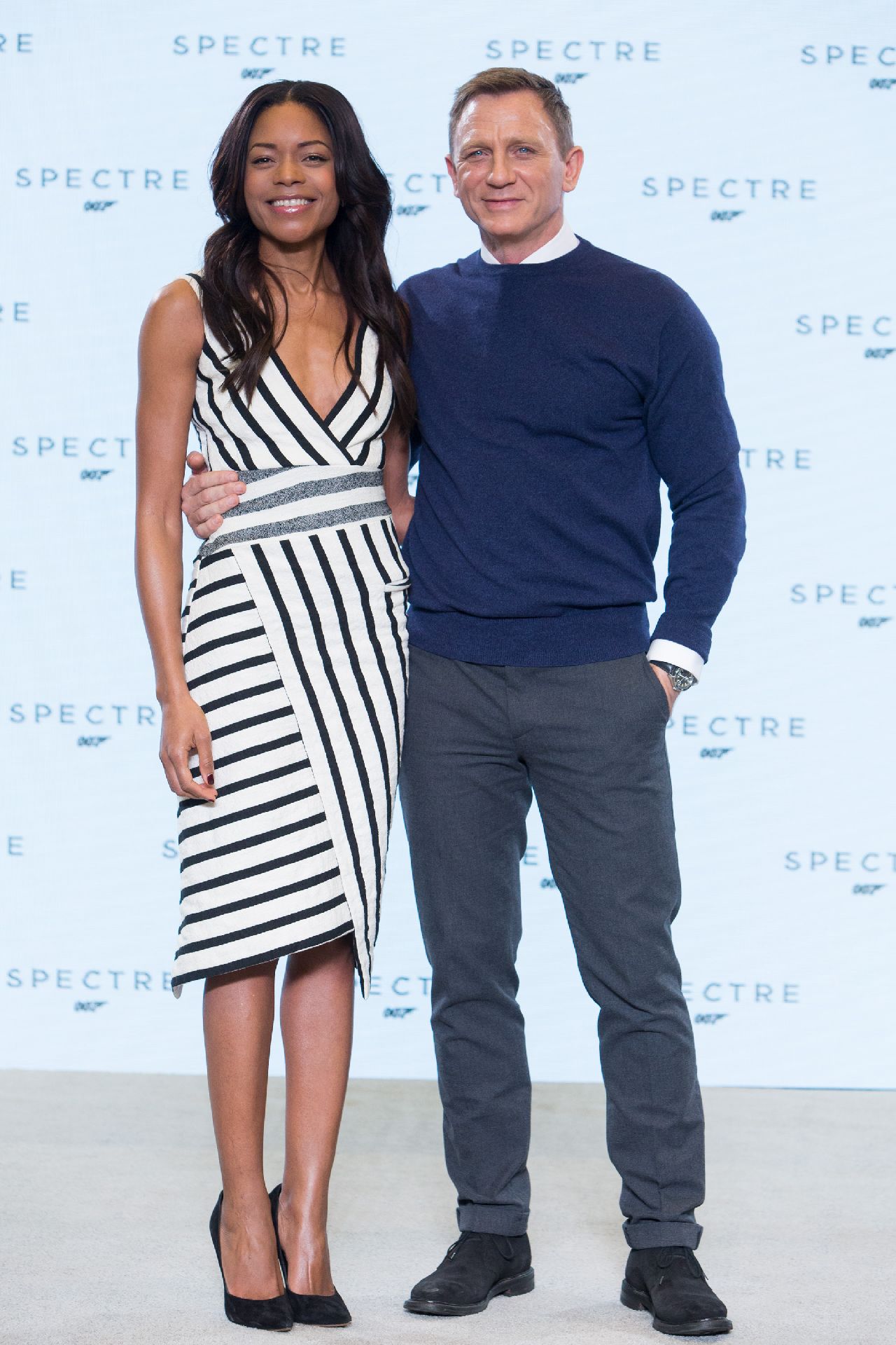 Eon Productions, Metro-Goldwyn-Mayer and Sony Pictures Entertainment announce the 24th James Bond adventure " SPECTRE. " Pictured: (L to R) Naomie Harris and Daniel Craig.