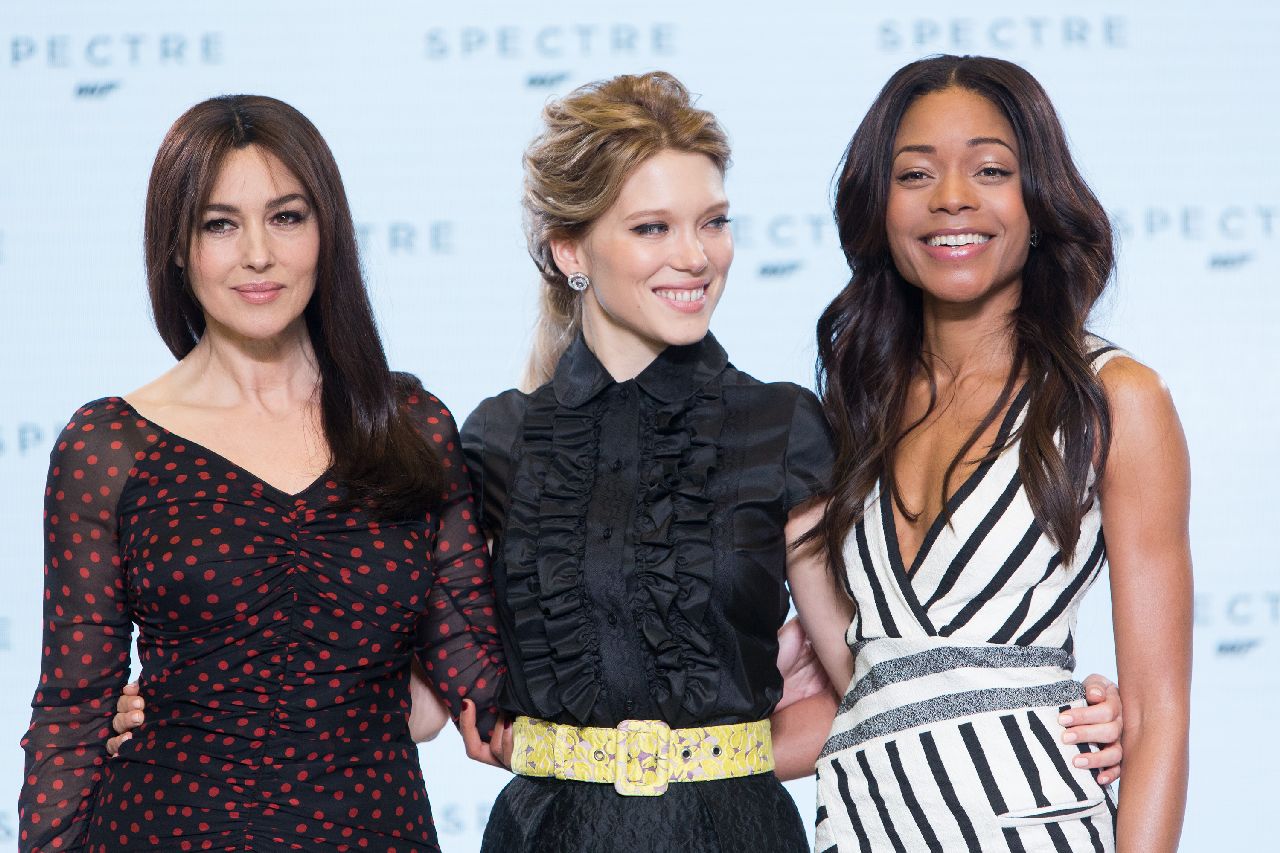 Eon Productions, Metro-Goldwyn-Mayer and Sony Pictures Entertainment announce the 24th James Bond adventure " SPECTRE. " Pictured: (L to R) Monica Bellucci, LÃ©a Seydoux and Naomie Harris.