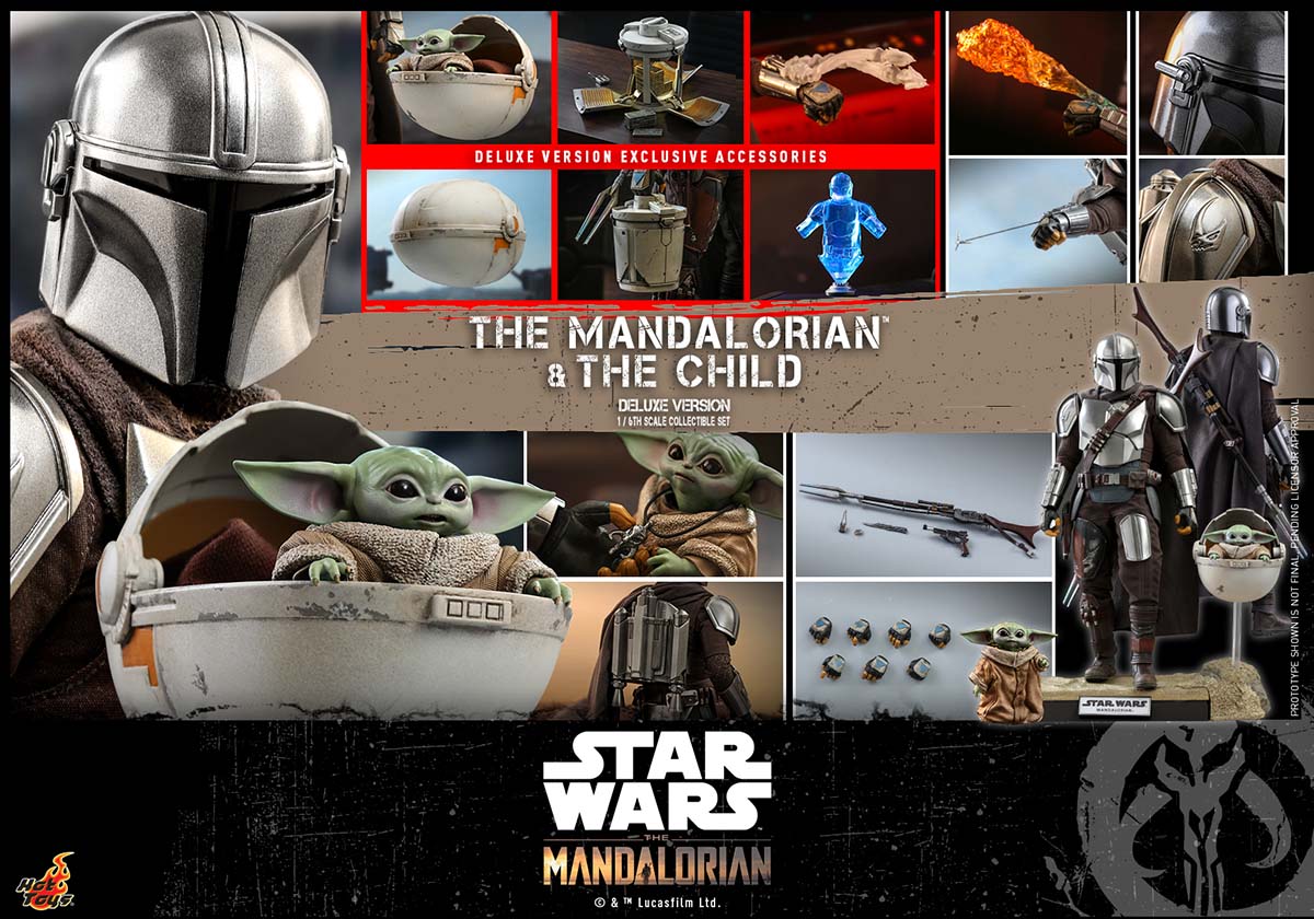 Hot Toys Stm Mandalorian and Child Collectible Set Deluxe_pr26