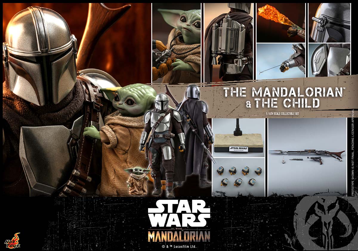 Hot Toys Stm Mandalorian and Child Collectible Set_pr18